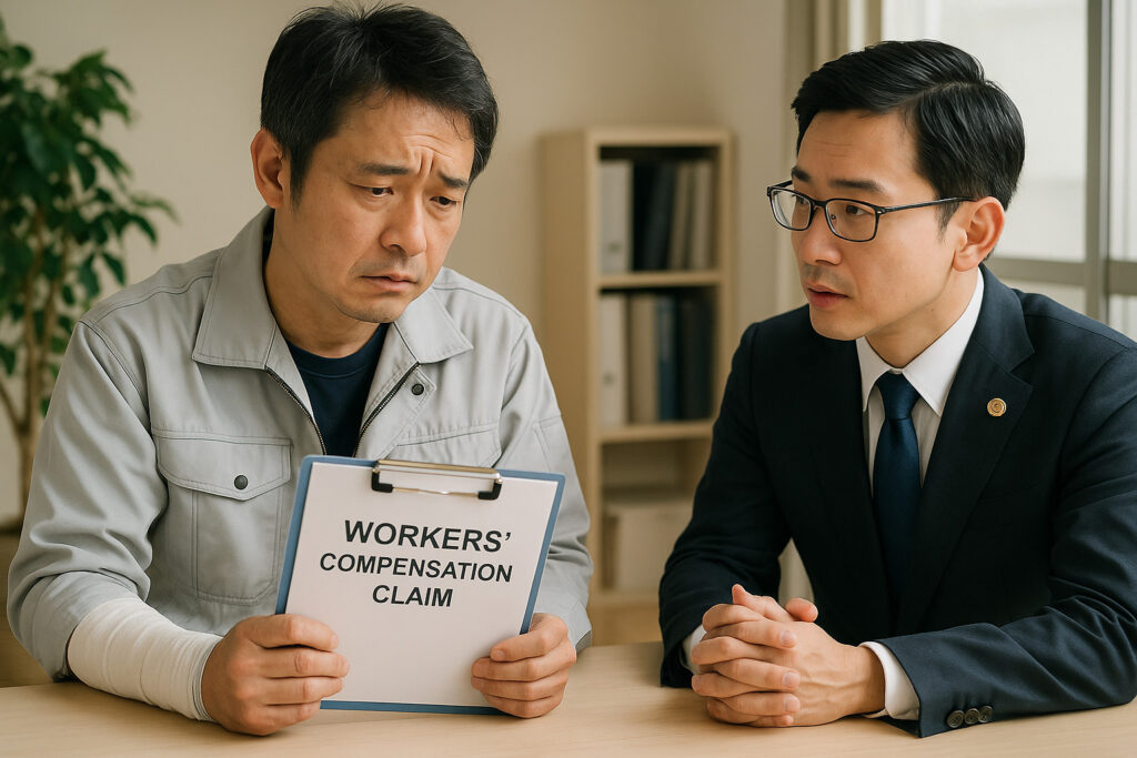 労災申請について弁護士に相談している人