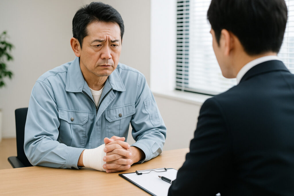 弁護士に相談している人