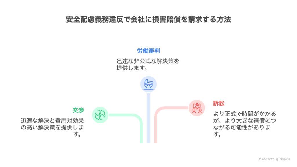 安全配慮義務違反で会社に損害賠償を請求する方法