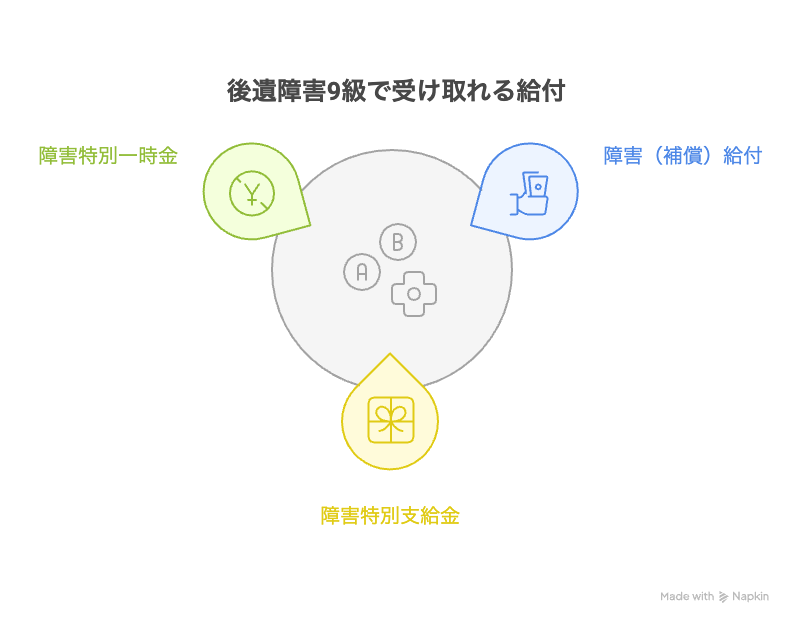 後遺障害9級で受け取れる給付
