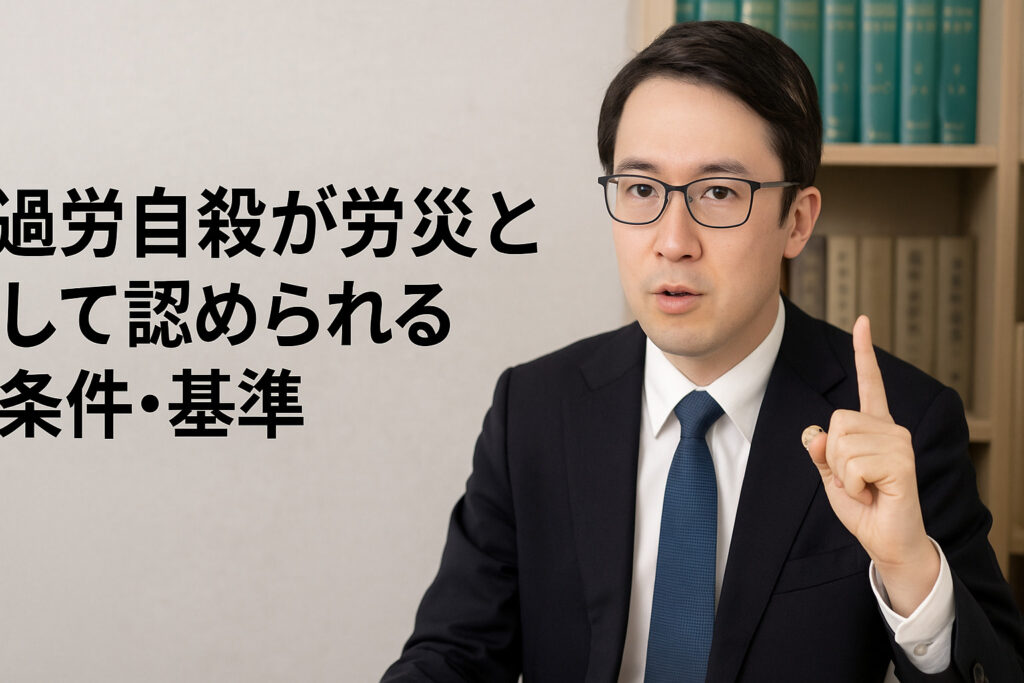 過労自殺が労災として認められる条件・基準