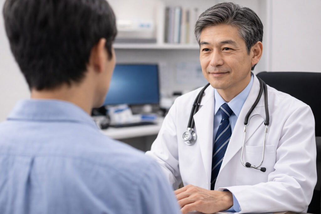 受診している様子